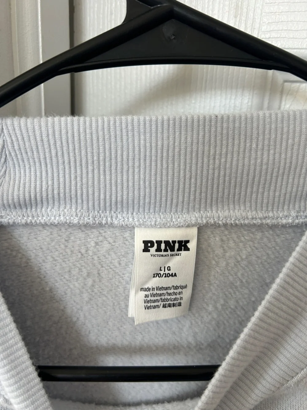 PINK Victoria's Secret Light Gray Crewneck Sweatshirt - Picture 2 of 6